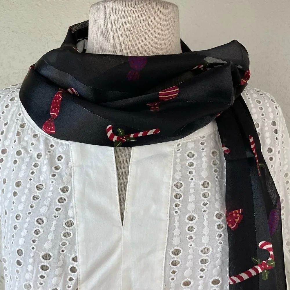 Liz Claiborne Holiday Scarf EUC